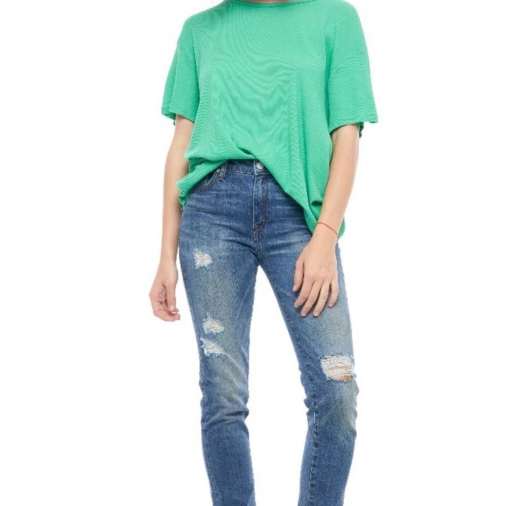 Sandrine Rose NWT (NWT Denim Sz 26 Distressed Skinny Jean Indigo